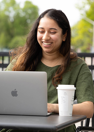 Student at Laptop